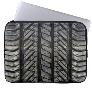 Däck Rubber Automotive Struktur Decor Laptop Sleeve