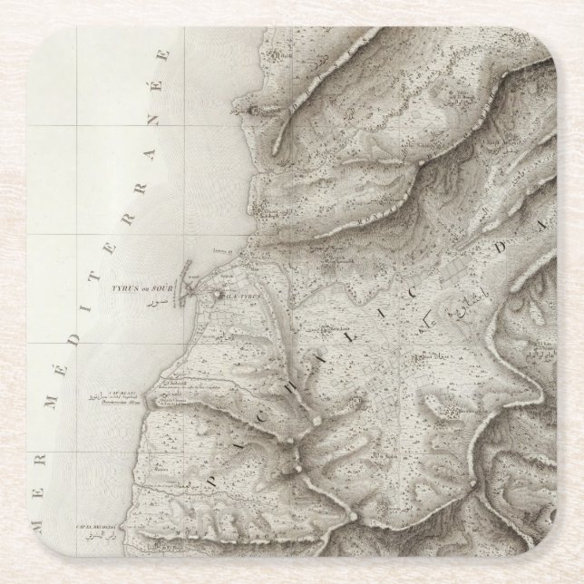 Däck Sidon, Israel Underlägg Papper Kvadrat (Framsidan)