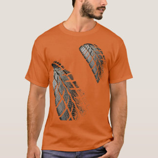 Däck-spår av Tävla-bilbil Bike SkidMark Motocr T Shirt