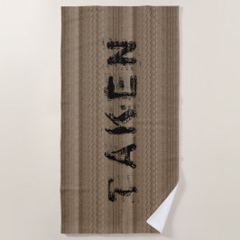 Däck spårar på Sandy Beach Anpassningsbar Text