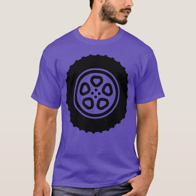 Däck till bilar pojke t shirt (Framsida)