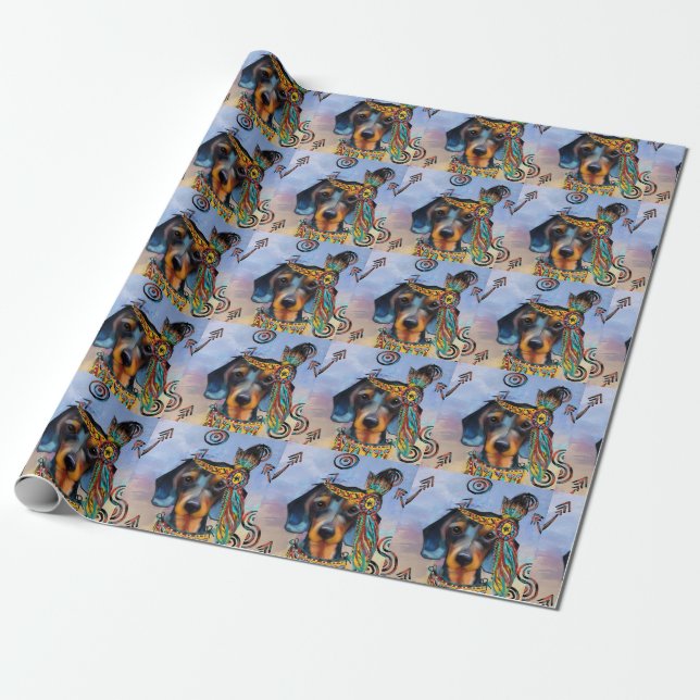 DACKEL   PRESENTPAPPER (Utrullad)