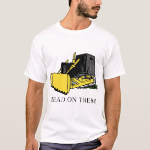 däckmönster på dem killdozerlantgårdtshirt t shirt