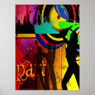Dacne Scene med Party-dansare Poster
