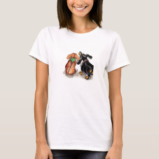 Dacshund t skjortaillustration av Annabel Tarrant T Shirt
