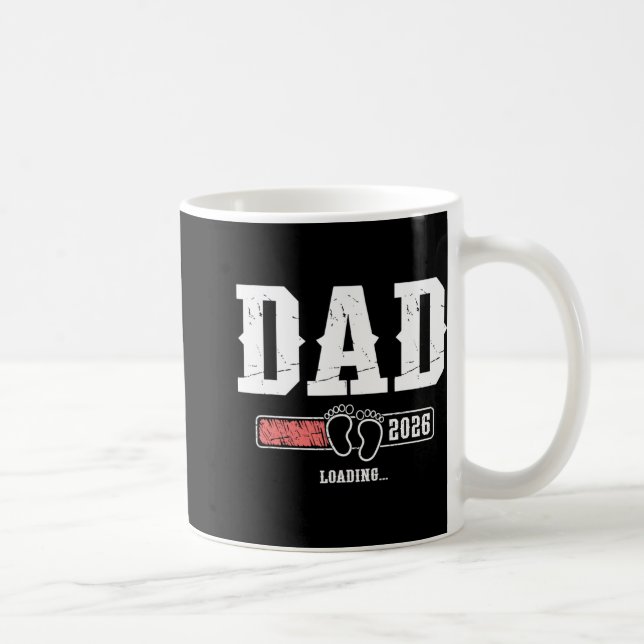 Dad 2026 Loading Dad Est. 2026, Father 2026 New Da Kaffemugg (Höger)