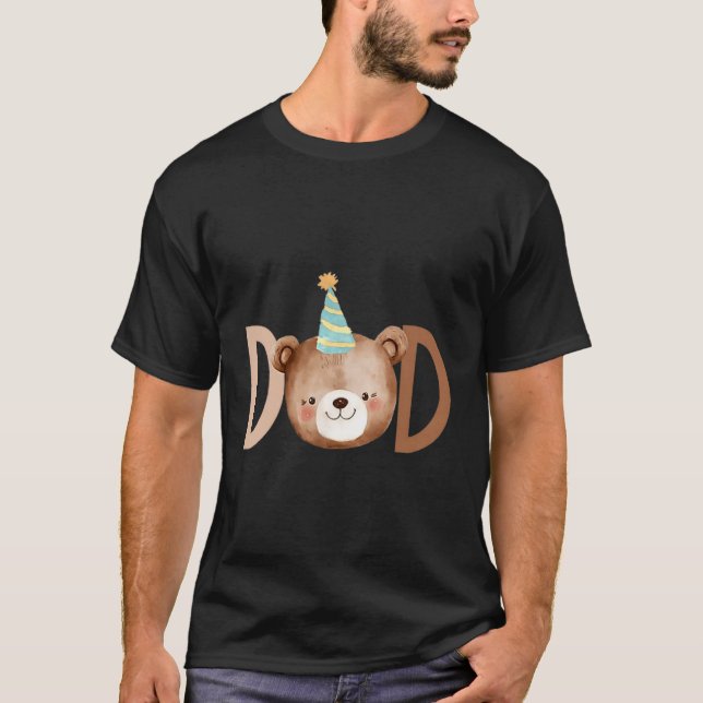 Dad Beary First Birthday Shirt Matching Family Out T Shirt (Framsida)