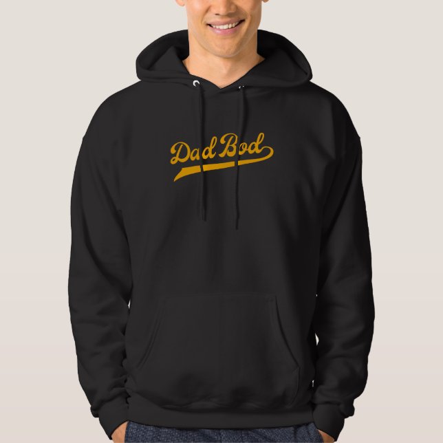 Dad Bod Father Figure   Fathers Day Hoodie (Framsida)