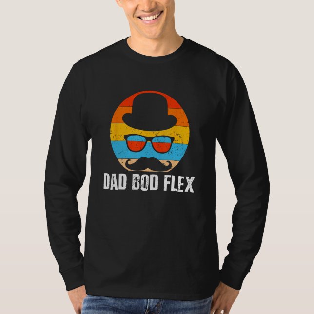 Dad Bod Flex Fitness Lifestyle Health Habits Daddy T Shirt (Framsida)