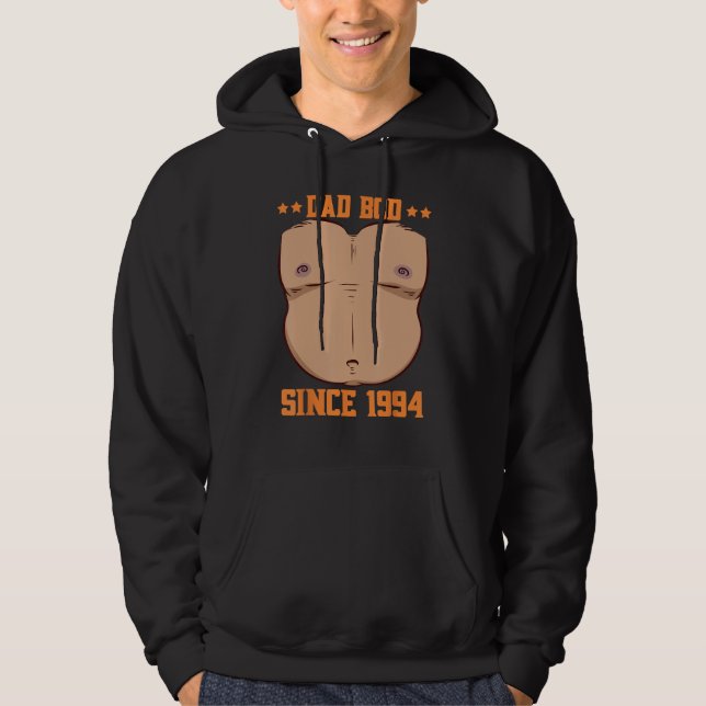 Dad Bod Since 1994 Father s Day Beer Belly Hoodie (Framsida)