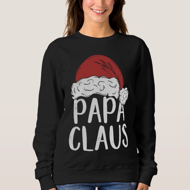 Dad Claus Christmas Costume  Santa Matching Family T Shirt (Framsida)