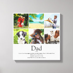 Dad Daddy Father Papa Definition 6 Photo Fun Canvastryck