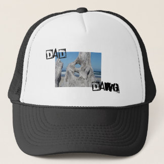 DAD DAWG hattar sportkepsar Ocean Driftwood Waves Truckerkeps