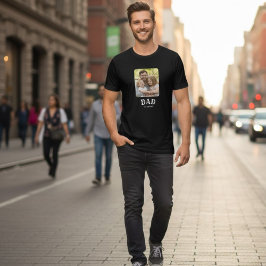 Dad Est 20xx Photo T Shirt