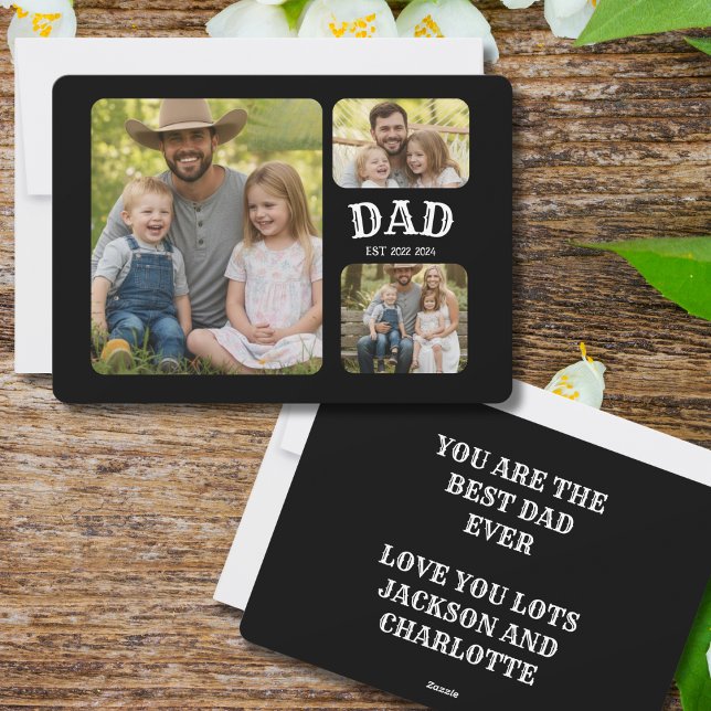 Dad Est 3 Photo Julkort (Skapare uppladdad)