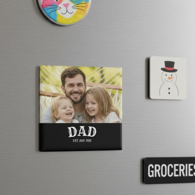 Dad Est Personalized 20XX Magnet (Skapare uppladdad)