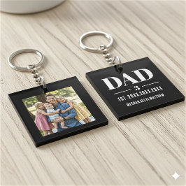 Dad Est. Year Name Number Bold Font Photo
