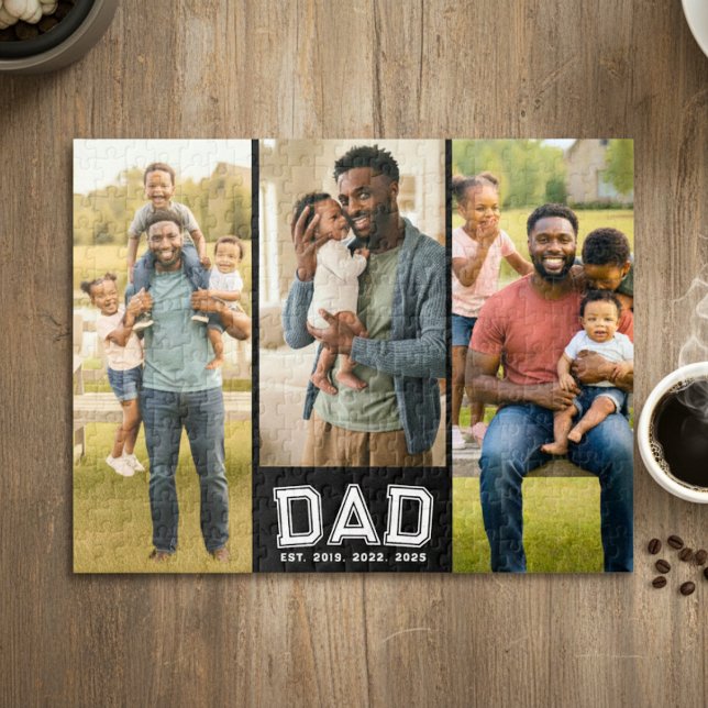 Dad Established Classic Bold 3 Photo Pussel (Skapare uppladdad)
