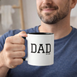 Dad Established Customizable Year Father's Day  Mugg