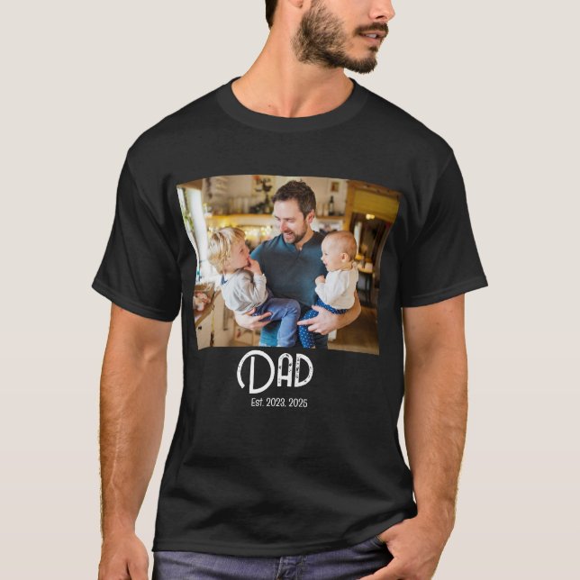 Dad Established Grunge text T-Shirt (Framsida)