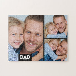 Dad  Established Modern 3 Photo Pussel
