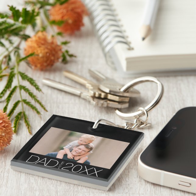 Dad Established Modern Script Photo  (Högra Framsidan)