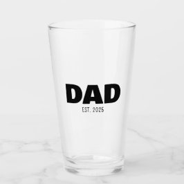 Dad Established New Dad Gift Glaskopp