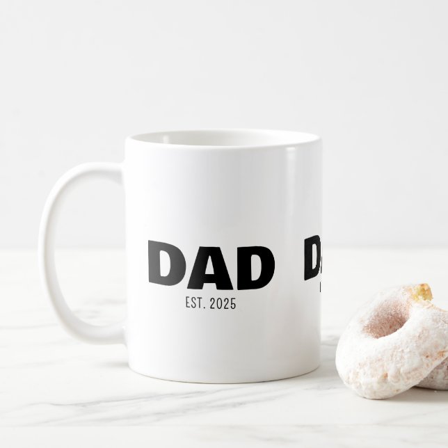 Dad Established New Dad Gift Kaffemugg (Med munk)