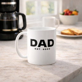 Dad Established New Dad Gift Mug Kaffemugg
