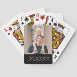 Dad Established Photo  Playing Cards Casinokort