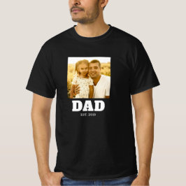 Dad Established Script Photo T-Shirt