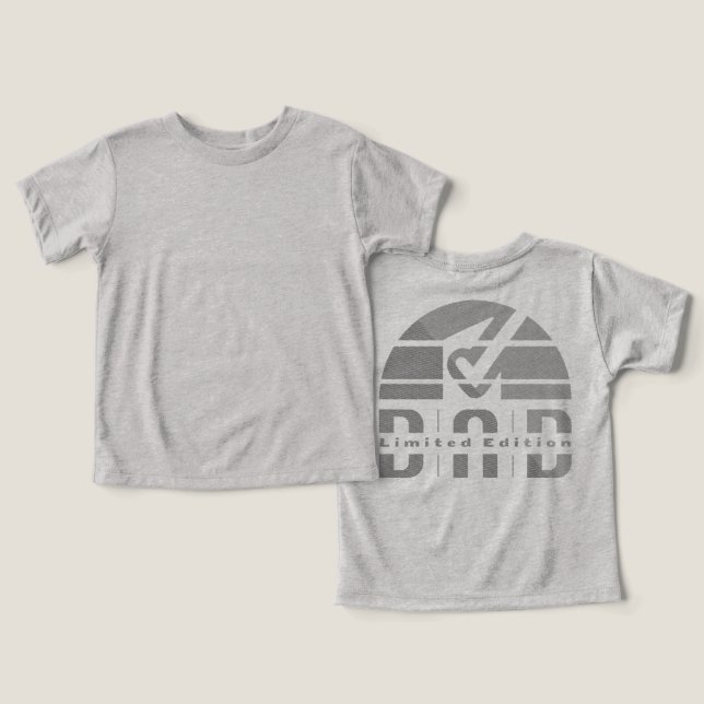 Dad Ever: Fatherhood as an Antique Visual Emotion T Shirt (Design fram och bak)
