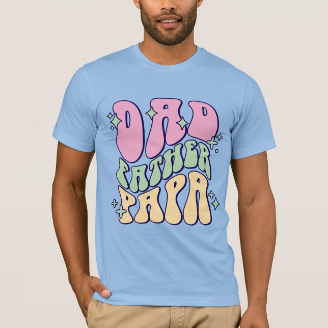 Dad Father Papa T Shirt (Framsida)