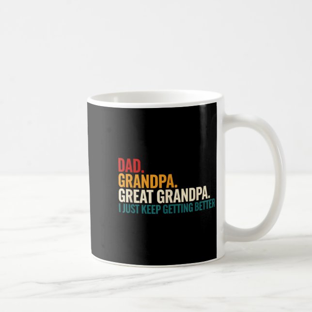 Dad Grandpa Great Grandpa Funny Saying - Dad I Jus Kaffemugg (Höger)