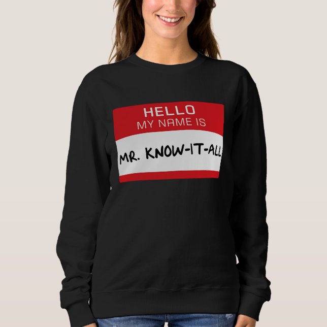 Dad Husband Brother Mr Know It All T Shirt (Framsida)
