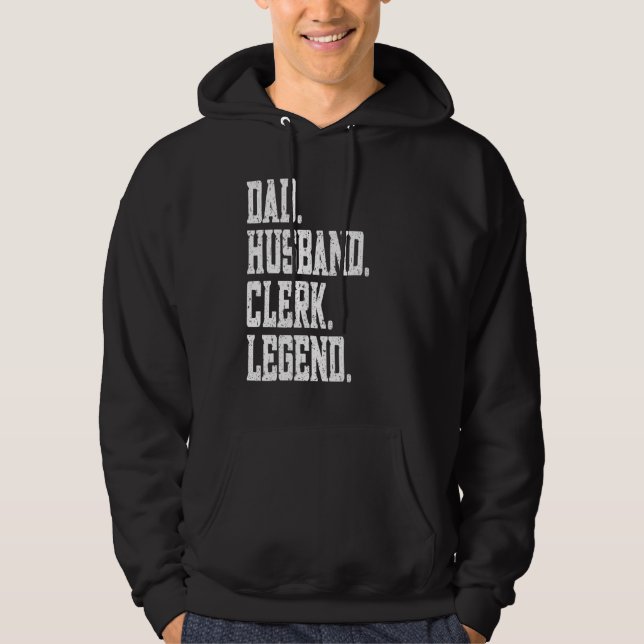 Dad Husband Clinical psychologist Legend Hoodie (Framsida)