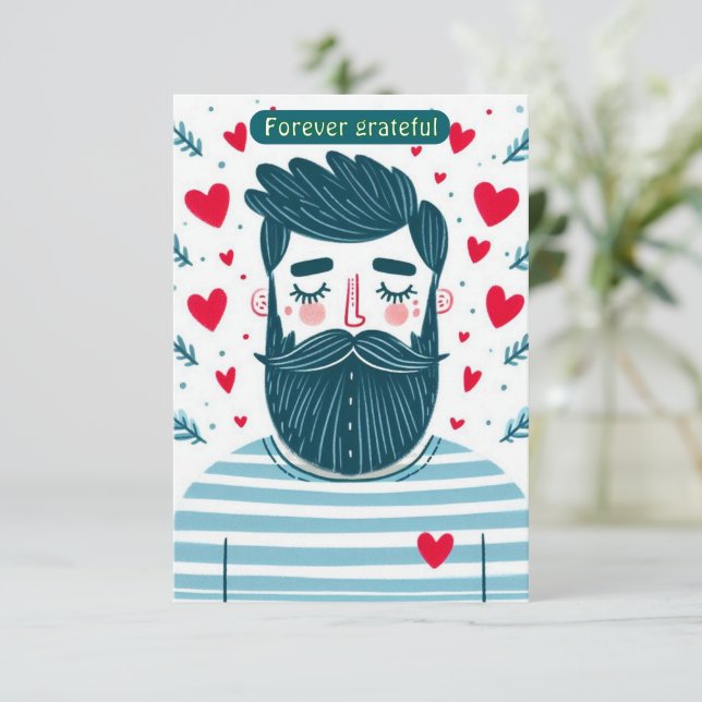 Dad, I'm so grateful Inbjudningar (Stående Fram)