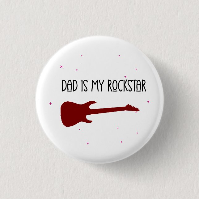Dad is my rockstar knapp (Framsida)