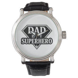 Dad is my superhero armbandsur