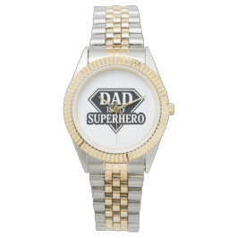 Dad is my superhero armbandsur