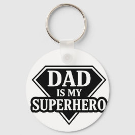 Dad is my superhero nyckelring