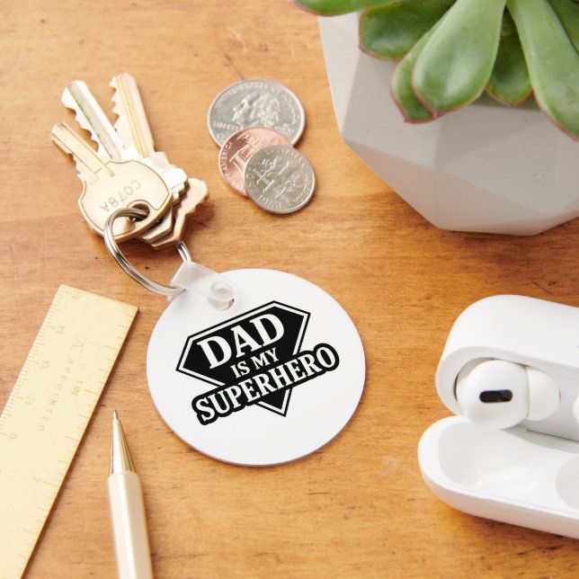 Dad is my superhero nyckelring (Skrivbord)