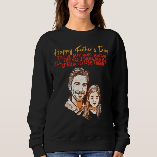 Dad Jokes with Daughter Happy Father s Day T Shirt (Framsida)