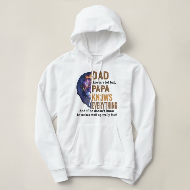 Dad knows a lot but papa knows everything shirt t (Design framsida)