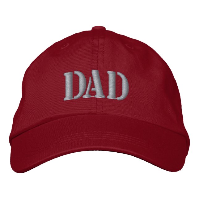 DAD Lettering Hat – Simple Embroidered Style Broderad Keps (Framsida)