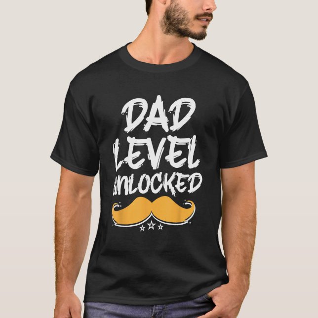 Dad Level Unlocked Parents Conservative Mom Dad Pr T Shirt (Framsida)