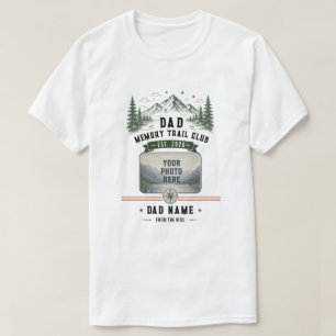Dad Memory Trail Club Fars dag-foton T Shirt