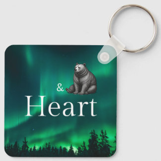 Dad Mentor Guide Strength & Heart Keychain Bear Nyckelring
