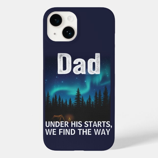 Dad Northern Lights Camping Customizable (Baksida)