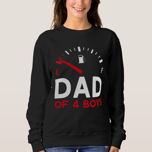 Dad of 4 Boys Father s Day Dad T Shirt (Framsida)